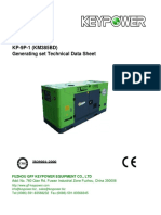 KP-9P-1 (KM385BD) Generating Set Technical Data Sheet: Fuzhou GFF Keypower Equipment Co., LTD