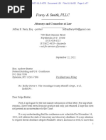 Letter To Judge Baxter. DEF's CRIMES & MISCONDUCT Misstated by Court. Filed Nov 22, 2022)