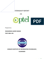 Internship Report On PTCL (Aamir Nawaz FA07-BBA-184)