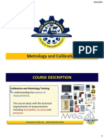 Metrology and Calibration Handout