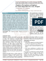 A Study On Employee Perceptions On Employee Provident Fund in Amara Raja Infra Pvt. LTD., Tirupati