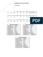 Pharmaceutical Calculations 1