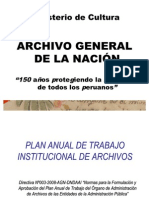 Plan Anual Trabajo Institucional Archivos