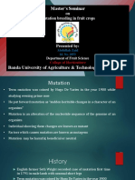 Mutation Breeding in Fruit Crops