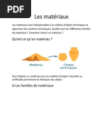 Les Matériaux: Qu'est Ce Qu'un Matériau ?