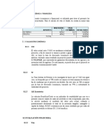 Evaluación Económica y Financiera