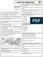 História Geral - Lista de Exercícios: Origens Do Feudalismo