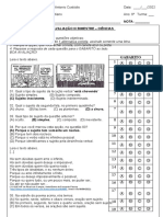 Avaliação III Bimesttre