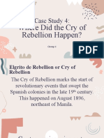 Case Study 4 Where Did The Cry of Rebellion Happened