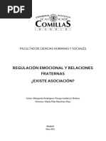 Regulación Emocional y Relaciones Fraternas