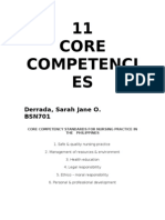 11 Core Competencies in Nursing