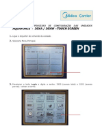 Procedimentos Configuraçao Aquaforce-TouchScreen-CARRIER