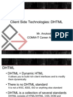 Client Side Technologies - DHTML