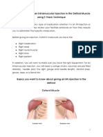 How To Administer An Intramuscular Injection in The Deltoid Muscle Using Z-Track Technique