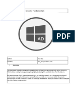 Active Directory Security Fundamentals