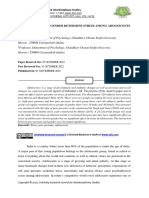 Peer Pressure and Gender Determine Stress Among Adolescents