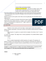 Capacitors and Dielectrics