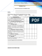 ASCB Validation Form