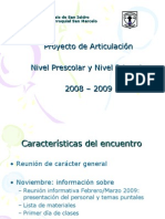 Power Point Articulacion JarDin PrimAria 20082009