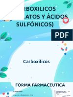 Carboxilicos (Salicilatos y Ácidos Sulfónicos)