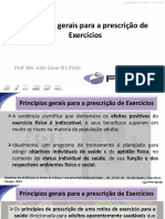 Princípios Gerais para A Prescrição de Exercícios - Recomendações de Exercício Aeróbios