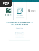 Reporte Final Las Plataformas de Entrega A Domicilio en La Economía Mexicana