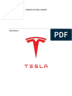 A Report On Tesla Motors Portfolio Tesla