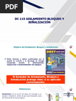 DC 115 Aislamiento Bloqueo y Señalización