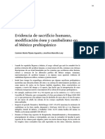 1997 Evidencia de Sacrificio Humano, Modificación Ósea y Canibalismo en El México Prehispánico