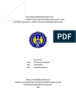 LAPORAN PRAKTIKUM BIOTEKNOLOGI ELEKTROFORESIS PEMOTONGAN DNA BAKTERI ASAM LAKTAT DAN ANGGREK Spathoglottis Sp. MENGGUNAKAN ENZIM RETRIKSI EcoR1