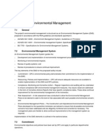 Project Environmental Management: 7.1 General