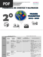 2o Grado PARRILLA DE CORTES Y MATRICES - 2019 - 2020