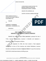 (16-009292 716) First American Bank's Verified Response To Defendant's' Claims of Exemption Northern Trust S&a Capital