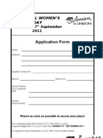 Reg Women's Day Application Form - 17.9.11