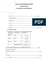 Mathematics Marking Scheme