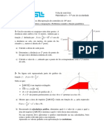 Função Quadrática e Aplicações - Recuperação Do 10º Ano