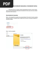 Manual Desintalalción Symantec e Instalación Cortex