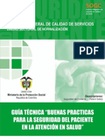 Guia Tecnica Buenas Practicas para La Seguridad Del Paciente en La Atencion en Salud 2010