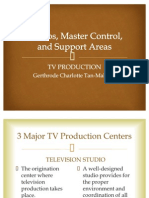 Studio, Master Control, and Support Areas