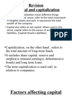 Capital Structure, Capitalisation and Leverage