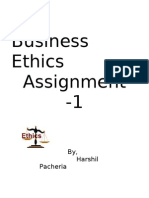 Business Ethics Assignment