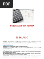 t.4 El Salario y La Nómina