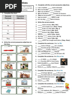 Possessive Adjectives