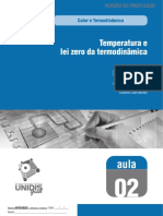 Temperatura e Lei Zero Da Termodinâmica