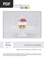 Yarn Blossom Boutique Unicorn Cupcake