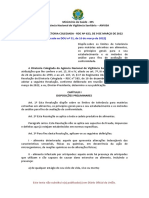 Resolução Da Diretoria Colegiada - RDC #623, de 9 de Março de 2022