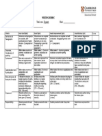 IIIrd Advanced - Writing Rubric (Story)