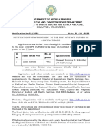 Staff Nurses Contract Recruitment Notification 2022