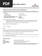 Employers Liability Certificate 003