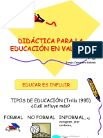 Didáctiva para Educación en Valores